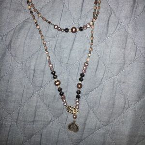 Silpada double wrap pearl necklace